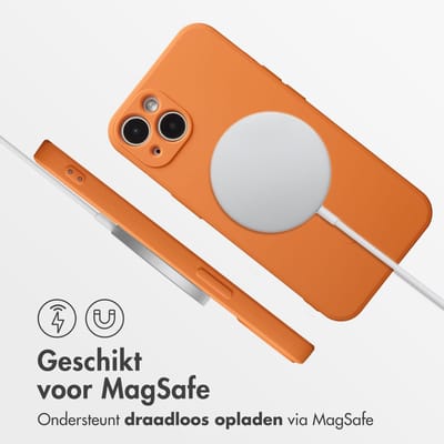 imoshion Hoesje - Geschikt voor Apple iPhone 13 - Color Backcover geschikt voor MagSafe - Oranje