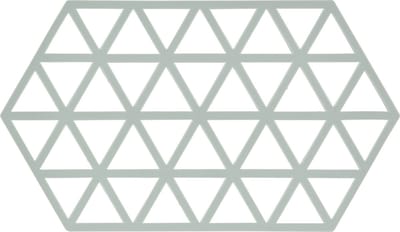 Zone Denmark Pannenonderzetter Triangles – Onderzetters Pannen – Hittebestendig tot 250°C – Vaatwasserbestendig – Siliconen – 24 × 14 × 0,9 cm – Nordic Sky