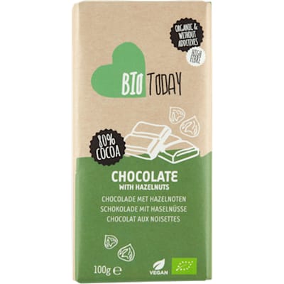 Chocoladetablet hazelnoot bio