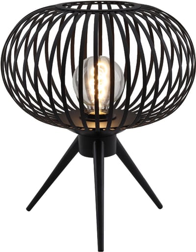 Olucia - LIEVE - Tafellamp - Zwart - Vorm: Rond