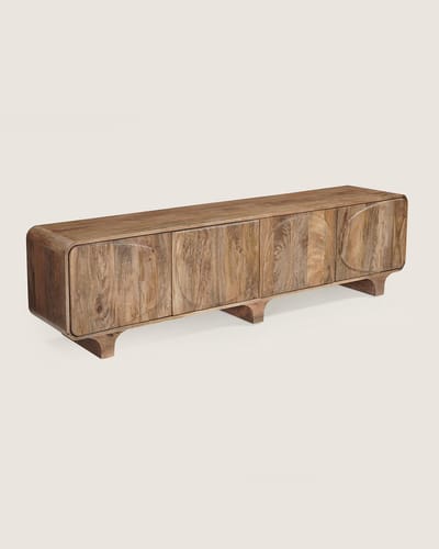 TV Meubel 200 cm Mangohout – 4 Deuren – Bruin – Modern Design
