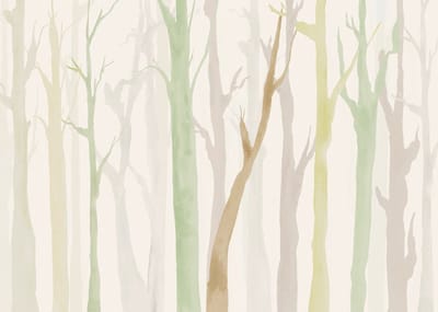 Fotobehang - Shadow Woods 350x250cm - Vliesbehang