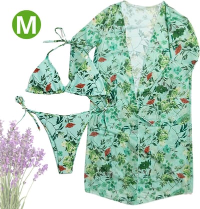 Livano Bikini Dames - Meisjes Bikini - Badpak - Push Up - Vrouwen Badkleding - Zwemmen - Sexy Set - Top & Broekje - Smaragd Groen - Maat M