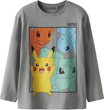 NAME IT - TKMPIHU POKEMON NREG LS TOP NOOS SKY - Jongens - Lange mouwen shirts