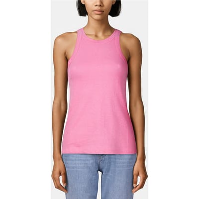 Rich & Royal Linen Top Sorbet Pink Size: XS | Tanks &amp; Camis Outlet | Dames | Roze