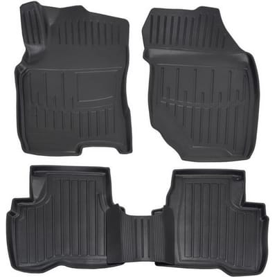 Premium Rubberen Vloermatten - SCOUTT - Nissan X-Trail (T30) 2001-2007 - 3D Ontwerp - Duurzaam - Flexibel