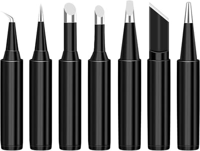 7pcs 900M Soldering Tips, Lead Free Soldering Iron Tip, Replaceable Lead-free Soldering Tips, Soldering Iron Spare to - ShopVlot