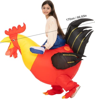 Nivard Halloween Outfit - Halloween Kostuum - Pak - Opblaasbaar Kostuum - Costume - Carnaval - Kinderen - Kip