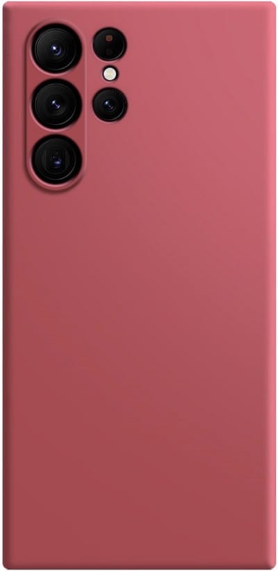 Coverup Hoesje - Geschikt voor Samsung Galaxy S24 Ultra Hoesje - Coverup Colour TPU Back Cover - Indian Red