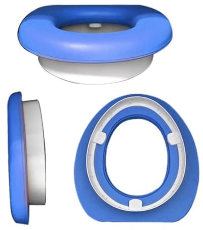 Zachte Wc-Bril voor Kinderen, Gevoerd, 31.39 x 28.6 x 6.6 cm, Blauw