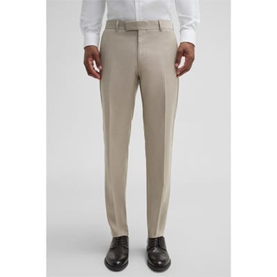 Regular fit pantalon met riemlussen, model 'Melwin2'