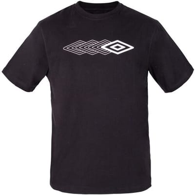 Umbro Heren T-shirt (Zwart, M)