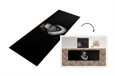 Keukenloper - Loper keuken - Willem van Oranje - Adriaen Thomasz - Goud - 150x50 cm - Keukenloper vinyl