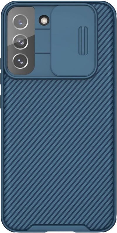 Telefoonhoesje geschikt voor Samsung Galaxy S22 Plus 5G - Nillkin CamShield Pro Case - Blauw