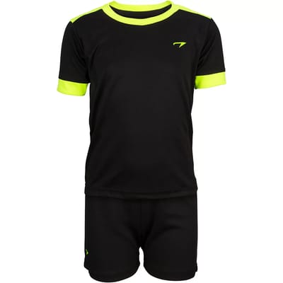 Avento Sportset Madrid - Junior - Zwart/Fluorgeel - 92