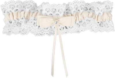 Dailygoods- Bruidskousenband Elegant - Kanten Kousenband - Rekbare Kousenband - Bruiloftsaccessoires - Romantische Touch - Lichtgewicht Pasvorm
