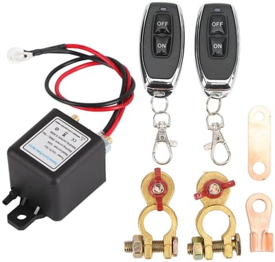 VT Goods - Draadloze Auto Accu Onderbrekingsschakelaar - 12V 120A - Betrouwbare schakelaar - Automatisch - Accu bescherming - Afstandsbediening - Ge...