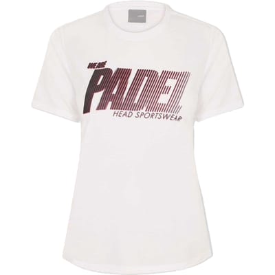 Head Dames/Dames Padel Bedrukt Sport T-shirt (Wit)
