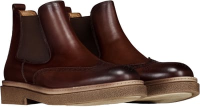 Melik - Laarzen Donkerbruin Melik Hercules Chelsea Boots Donkerbruin 41130