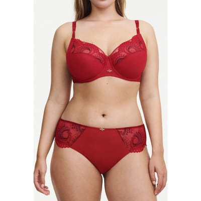 Chantelle Co Bra Underw. Very Covering Passion Red/aubergine Maat: D75 | BH's Outlet | Dames