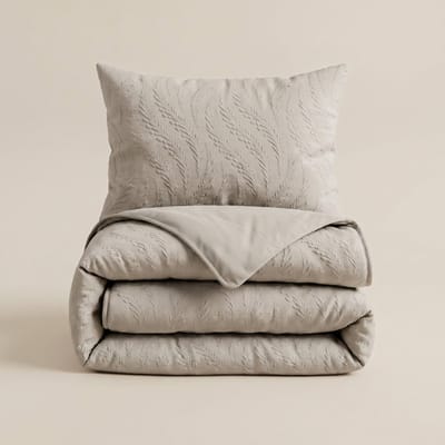 Sleeptime® 2 in 1 Dekbed zonder Overtrek Rafa - Dekbed - 140 x 200 cm + 1 x kussensloop 60x70 - Taupe
