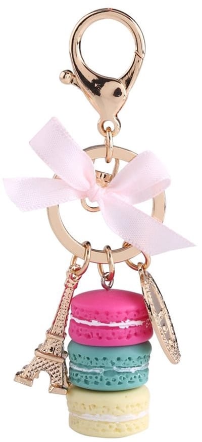 Dailygoods- Sleutelhanger Eiffeltoren - Hars/Legering - Karamelkleurige Bitters - Romantische Hanger - Cadeau voor Vrienden - Uitstekende Afwerking - Sleutelring