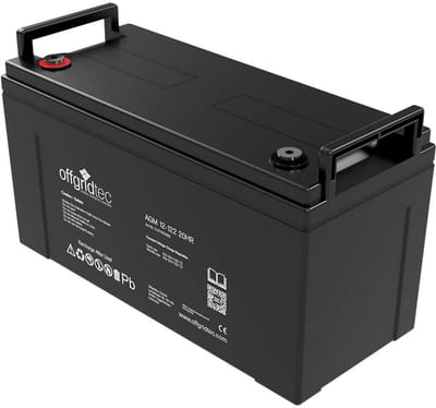 Zonne-accu - Stationaire batterij - Autonome energie - Extreem cyclusbestendig - 122 Ah 12 V