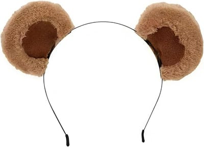 Zachte Bruine Berenoren Hoofdband voor Volwassenen en Kinderen - Perfect voor Carnaval en Feestjes, Dierenthema Accessoire