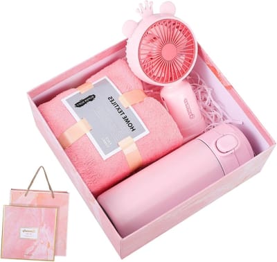 Cadeaupakket - Geschenkset - Verrassen - Praktische artikelen - 18 x 6.5 x 6.5 cm - Roze