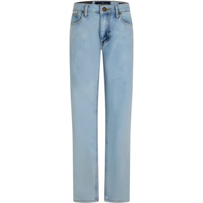 Criminal Damage SOS skinny jeans voor heren met 5 zakken (Bleek/Blauw)