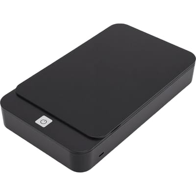 Telefoon Reinigingsdoosje voor 6,7-inch Smartphones 253,7nm Draagbaar Mobiele Telefoon Scherm Reinigingsdoosje voor Sleutels Make-up Kwast zwart