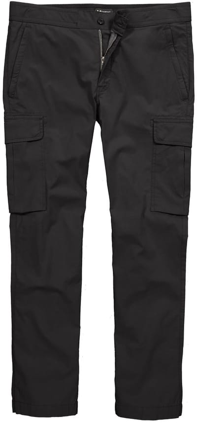 Men Plus - Heren - Cargo broek Buikfit ultralicht Straight Fit - Zwart - Maat 70