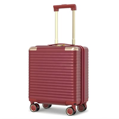 Handbagagekoffer – Voor korte reizen en zakenreizen – Lichtgewicht, duurzaam met TSA-slot – Rood (ca. 46 cm)