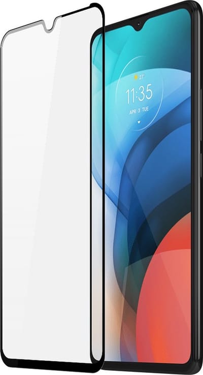 Dux Ducis Screen Protector - Geschikt voor Motorola Moto E7 Screen Protector - Dux Ducis Full-Cover Tempered Glass - Zwart