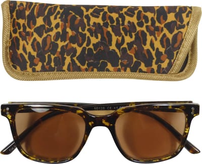 Lilly&June Zonneleesbril Zwart/Geel Havana +3 - Met Bijpassend Etui
