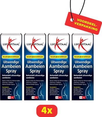 Lucovitaal Aambeien Spray - 4 x 40 ml - Voordeelverpakking
