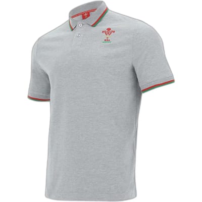 Katoenen piqué poloshirt Pays de galles rugby 2020/21