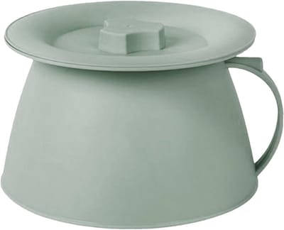 Plasemmer Nachtkastje - Spugpot Kameremmer - Persoonlijke Verzorging - Geurpreventie Stofkap - 15 Liter - Groen