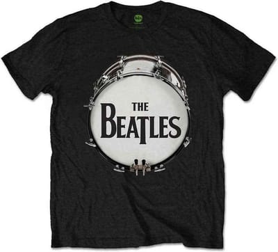 The Beatles - Original Drum Skin Heren T-shirt - S - Zwart