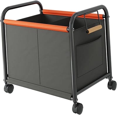 Sportuitrusting Opbergwagen - Fitness rek - Sportspullen Organiseren - Met verrijdbare wielen - 485 x 37 x 635 cm - Zwart