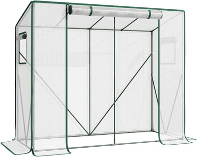 HEZIVO® Tomatenkas - Kweekkas Schuin Dak - Broeikas - Groente Kas - PE Folie - 200 x 77,5 x 170 cm