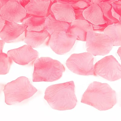 PartyDeco Rozenblaadjes snippers - lichtroze - 500x stuks - Bruiloft decoratie