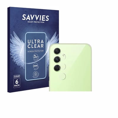 Savvies - Screenprotector voor Samsung Galaxy A54 5G Enterprise Edition (ALLEEN Camera Lens) - Folie Beschermfolie transparant 6 Stuks
