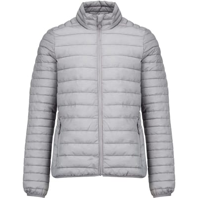 Outdoorjas 'Men's Lightweight Padded Jacket' merk Kariban Marl Silver - S
