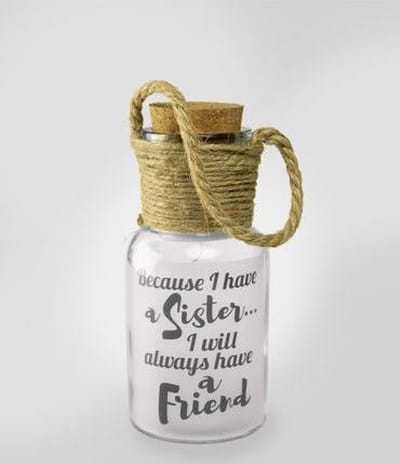 Star Lights - Because I have a sister... I will always have a friend - In cadeauverpakking met gekleurd lint
