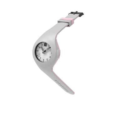 TOO LATE - siliconen horloge - MASH UP BICOLOR - Ø 40 mm - LIGHT GREY PINK