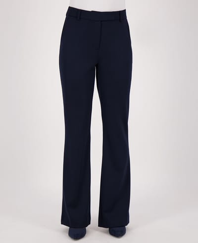 Je m'appelle Travelstof Dames Broek Flared fit Met stretch - Blauw - Maat XS