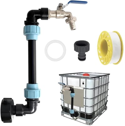 Dailygoods - tank - Gooseneck 3/4 inch spout tap - Waterdicht - Tapadapter - Ideaal voor regenwateropvang - Voor tanks - 1 stuk