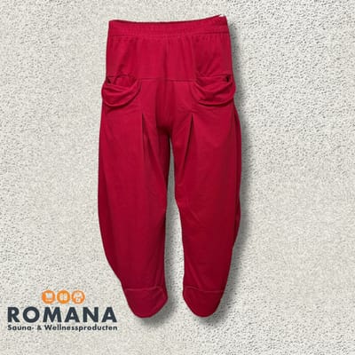 Romana Products - Aufguss Kleding - Sauna Broek - Rood - Maat 89cm - Loungebroek - Pofbroek - Comfort