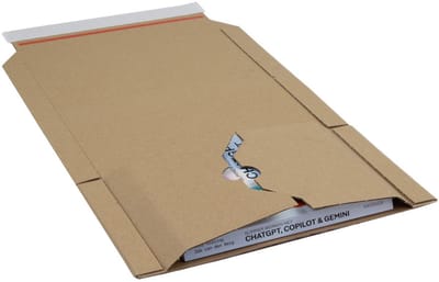 Boekverpakking 325 x 250 x 0-80 mm (a4+) bruin | 25 stuks